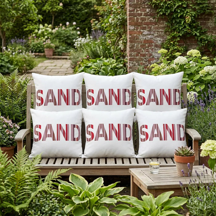 Water Resistant Outdoor Decorative Scatter Cushions Garden Printed Pillows