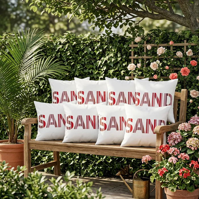 Water Resistant Outdoor Decorative Scatter Cushions Garden Printed Pillows