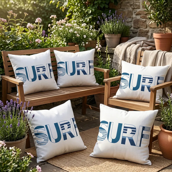 Water Resistant Outdoor Decorative Scatter Cushions Garden Printed Pillows