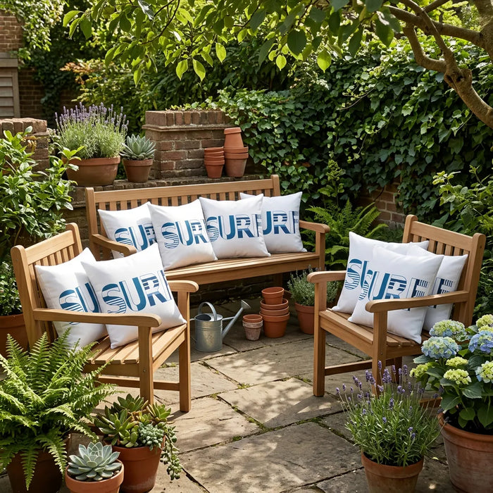 Water Resistant Outdoor Decorative Scatter Cushions Garden Printed Pillows