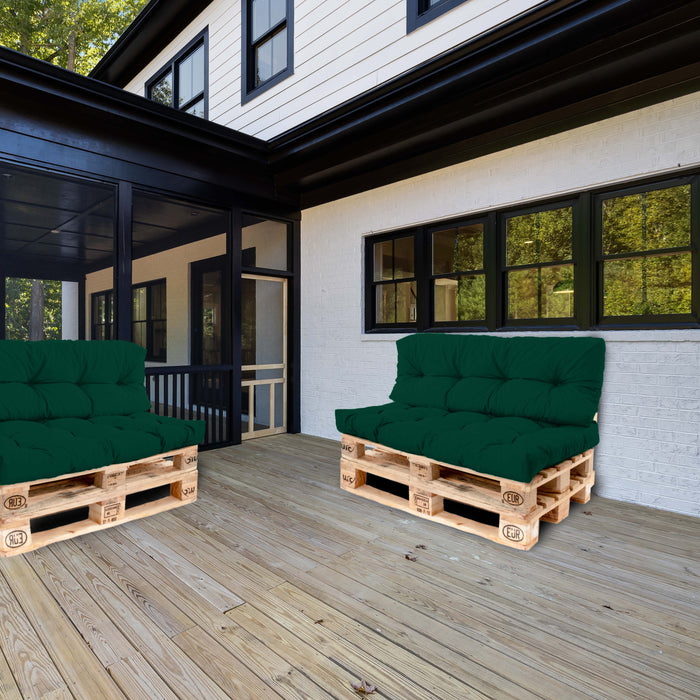 Outdoor Euro Pallet Tufted Seat Cushions