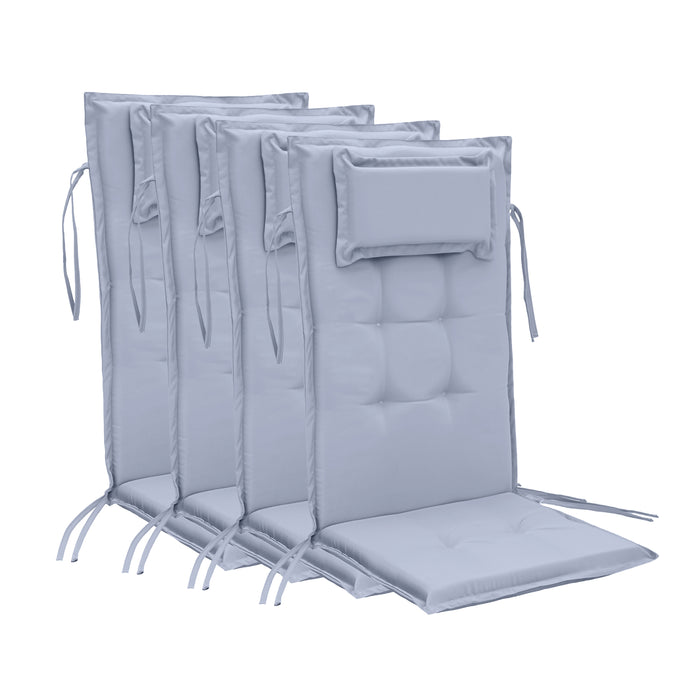 Water-Resistant Highback Chair Cushions With Headrest