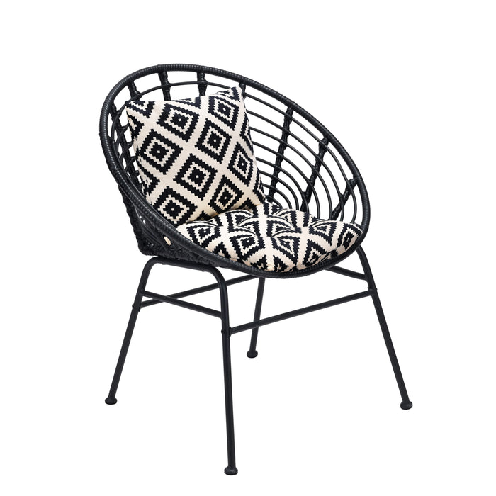 Water Resistant Outdoor Nonslip Seat and Back Cushions | Patio Printed Chair Cushion