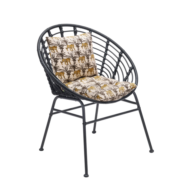 Water Resistant Outdoor Nonslip Seat and Back Cushions | Patio Printed Chair Cushion