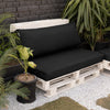 Water-Resistant Outdoor Euro Pallet Seat & Back Cushions Garden Sofa Seating
