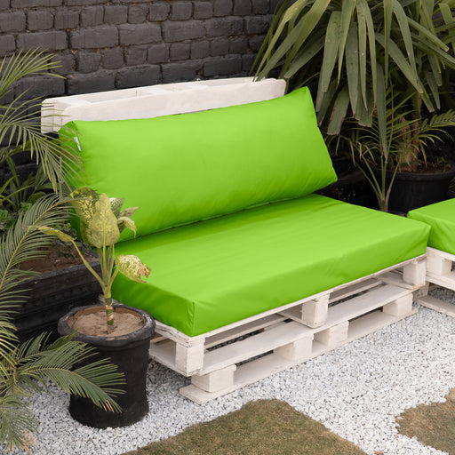green outdoor cushions