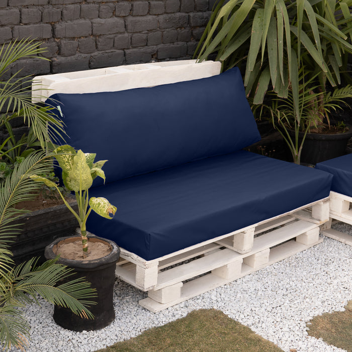 Garden Euro Pallet Seat and Back Cushion | Water Resistant Pallet Cushions