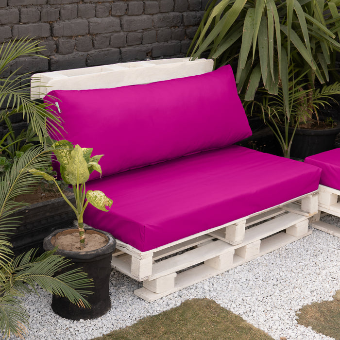 Garden Euro Pallet Seat and Back Cushion | Water Resistant Pallet Cushions