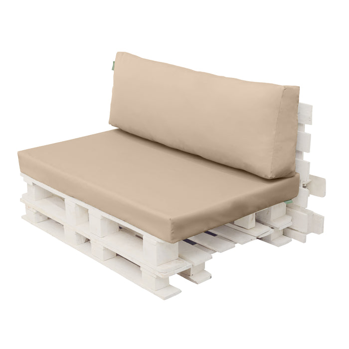 Garden Euro Pallet Seat and Back Cushion | Water Resistant Pallet Cushions