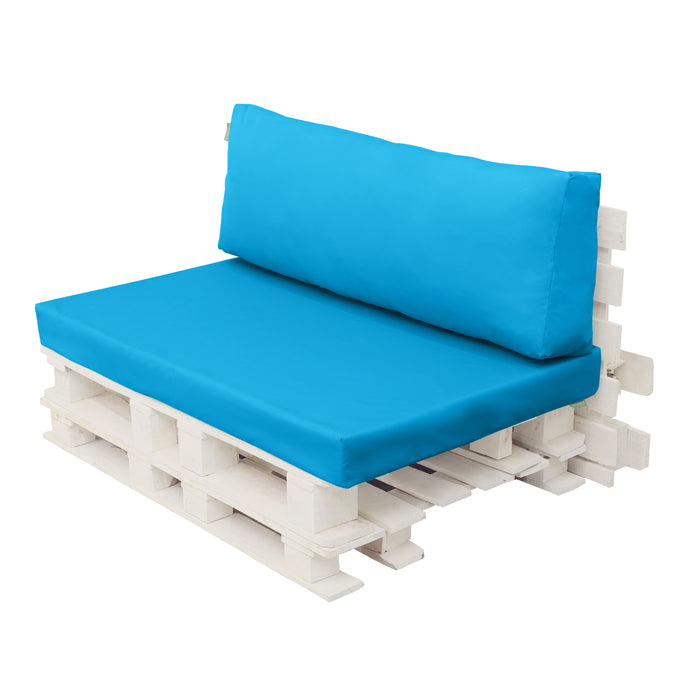 Garden Euro Pallet Seat and Back Cushion | Water Resistant Pallet Cushions