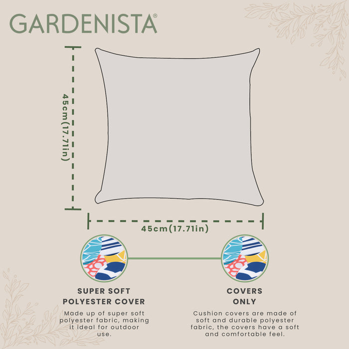 Garden Printed Cushion Covers | Water Resistant Outdoor Scatter Cushions Cover