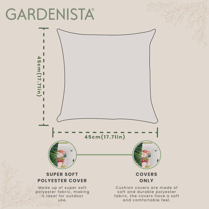 Garden Decorative Cushion Covers |Water Resistant Printed Cushions Cover