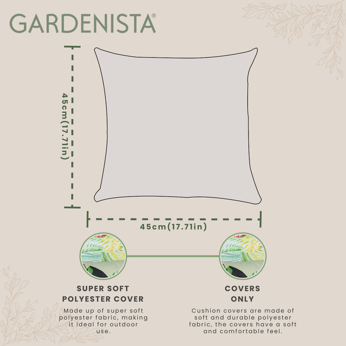 Water-Resistant Decorative Cushion Covers | Garden Colourfull Cushions Cover