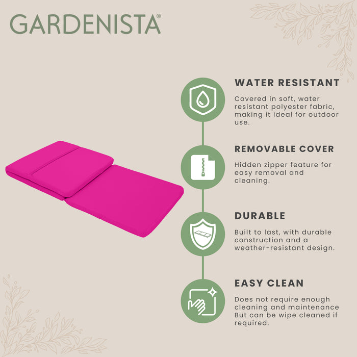 Water-Resistant Garden Sun Lounger Cushions