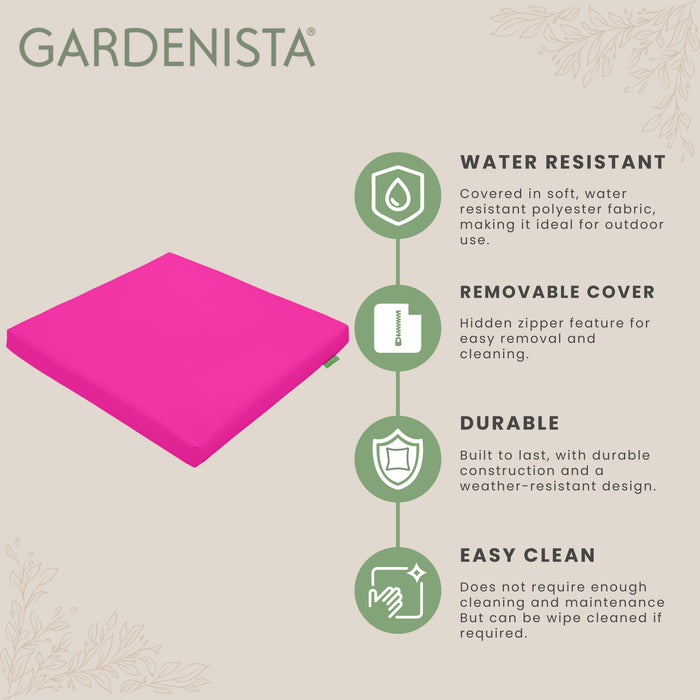 Garden Water-Resistant Rattan Furniture Seat Pad Set