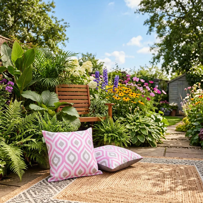 Water-Resistant Outdoor Scatter Cushions Garden Printed Cushion Patio Decorative Pillow
