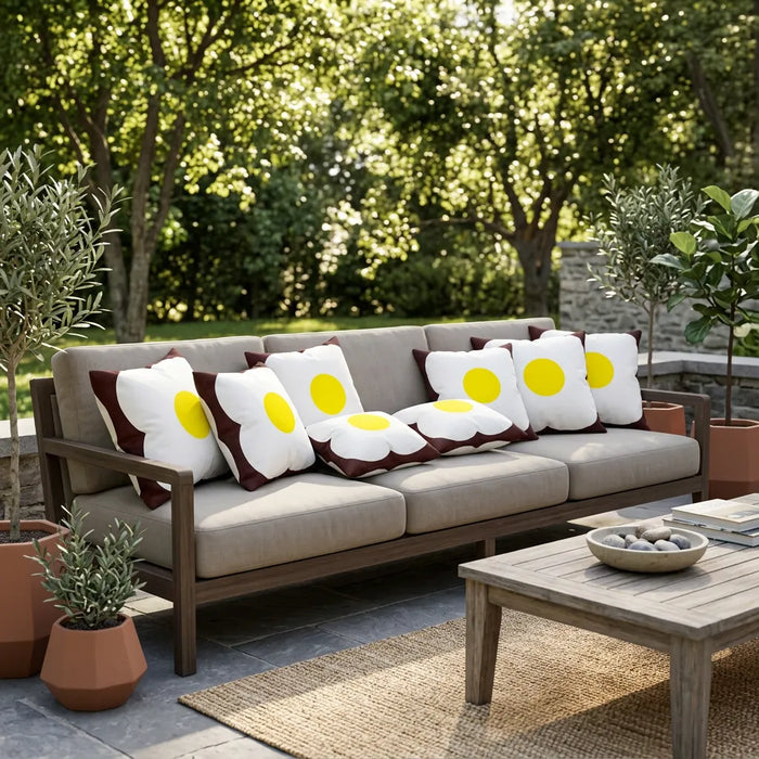Water Resistant Outdoor Printed Scatter Cushions Garden Decorative Pillows