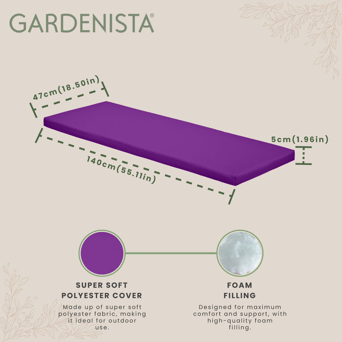 Garden Water-Resistant Bench Seat Pad