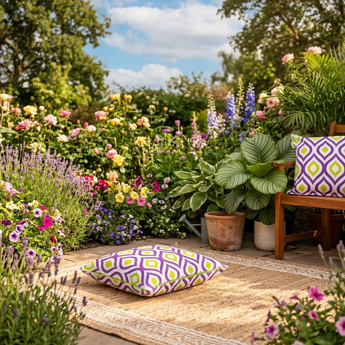 Water-Resistant Outdoor Scatter Cushions Garden Printed Cushion Patio Decorative Pillow