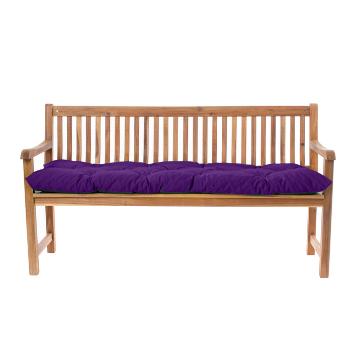 Water-Resistant Tufted 3-Seater Bench Seat Cushion