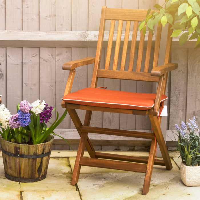 Garden Chair Seat Pad With Ties
