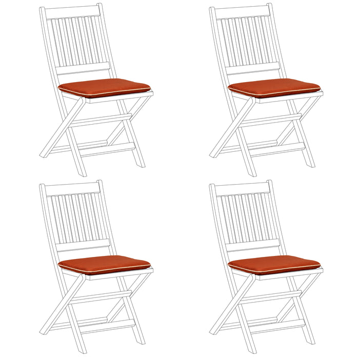 Garden Chair Seat Pad Water Resistant Outdoor Chair Cushions With Ties