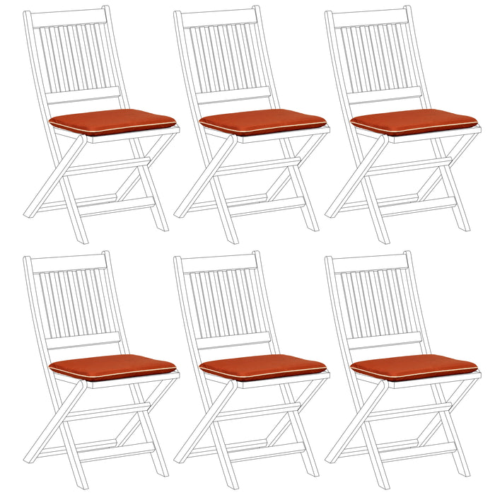 Garden Chair Seat Pad Water Resistant Outdoor Chair Cushions With Ties