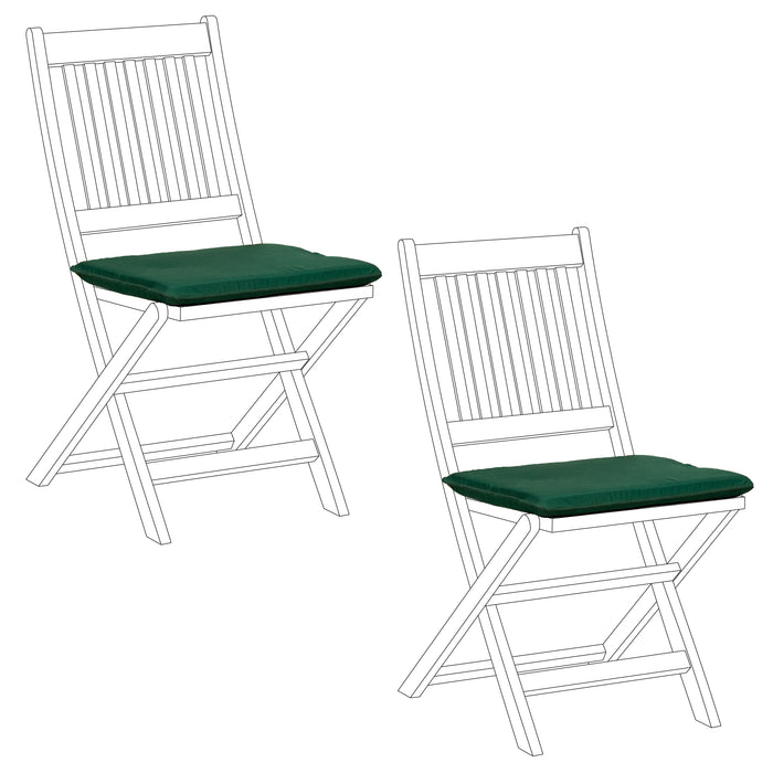 Garden Chair Seat Pad Water Resistant Outdoor Chair Cushions With Ties