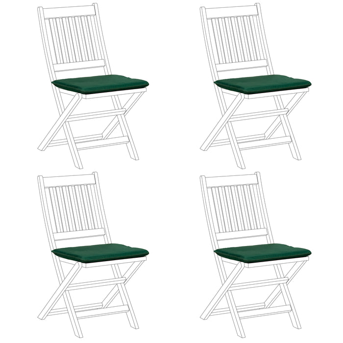 Garden Chair Seat Pad Water Resistant Outdoor Chair Cushions With Ties