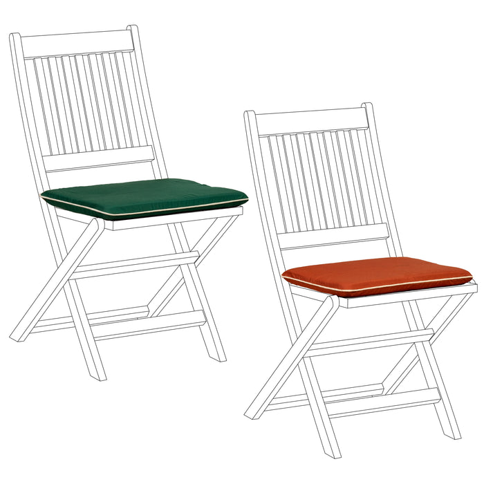 Garden Chair Seat Pad Water Resistant Outdoor Chair Cushions With Ties