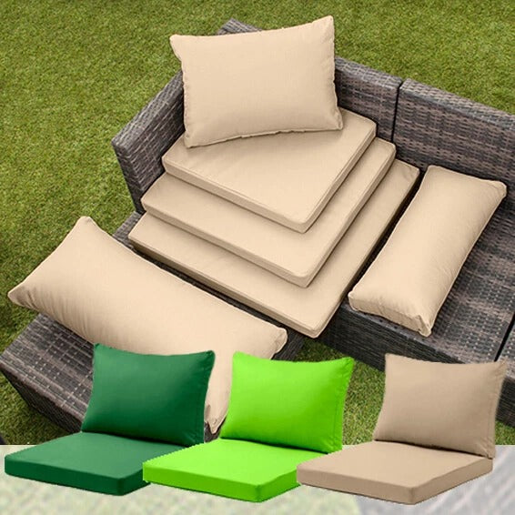 Outdoor Rattan Furniture Seat Pads Water Resistant Garden Cushions
