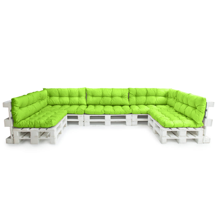 Outdoor Tufted Euro Pallet Cushions Set