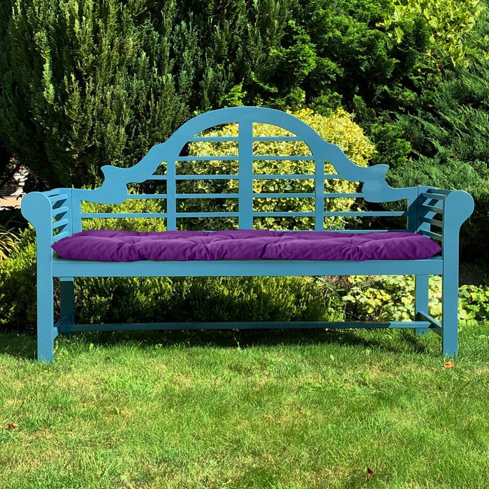 Water-Resistant 2-Seater Bench Seat Pad | Outdoor Tufted Bench Seat Pad