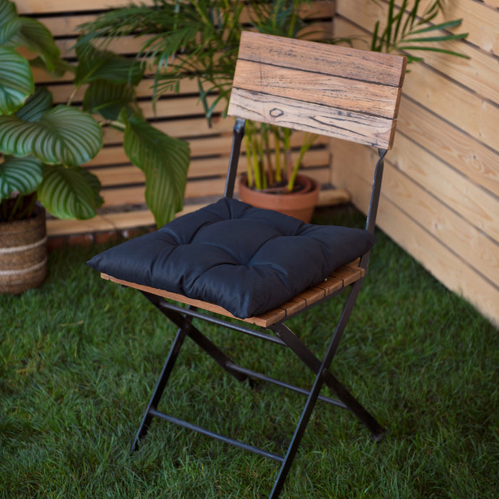 Garden Tufted Chair Seat Pads with Secure Ties