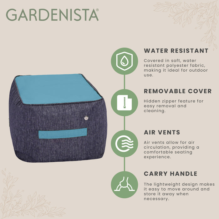 Garden Water-Resistant Bean Bag Footstool