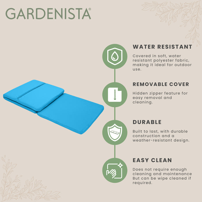Water-Resistant Garden Sun Lounger Cushions