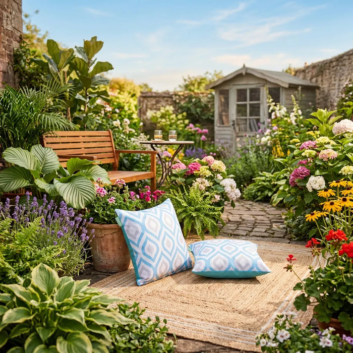 Water-Resistant Outdoor Scatter Cushions Garden Printed Cushion Patio Decorative Pillow