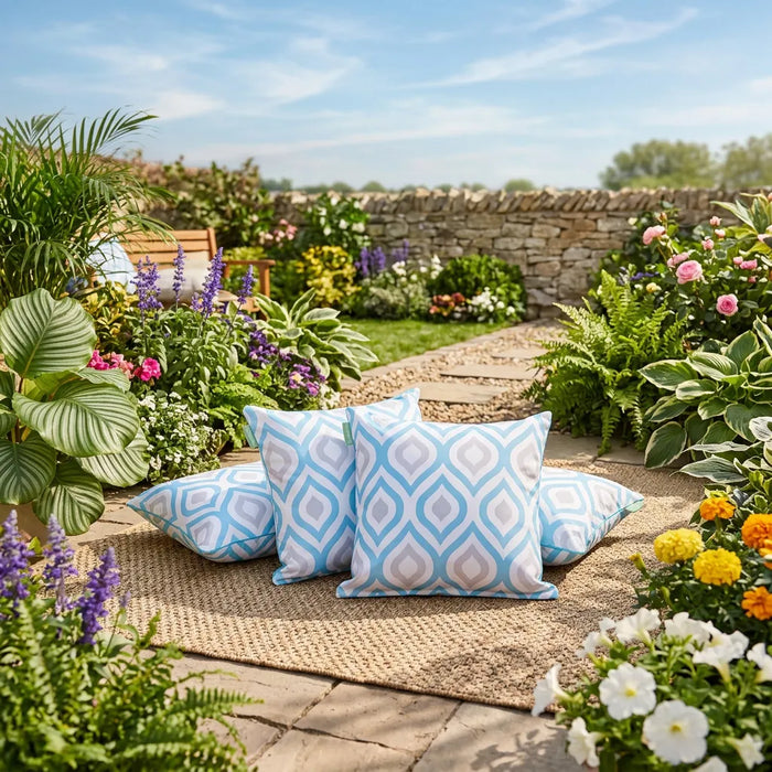 Water-Resistant Outdoor Scatter Cushions Garden Printed Cushion Patio Decorative Pillow