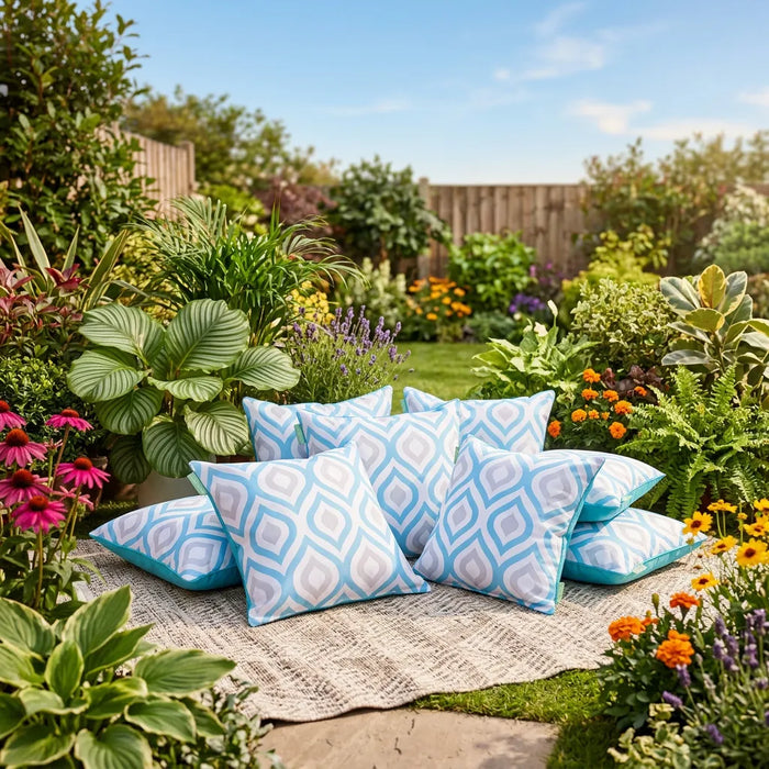 Water-Resistant Outdoor Scatter Cushions Garden Printed Cushion Patio Decorative Pillow
