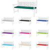 Water-Resistant Outdoor Garden Bench Seat Pads 3-Seater Bench Cushions