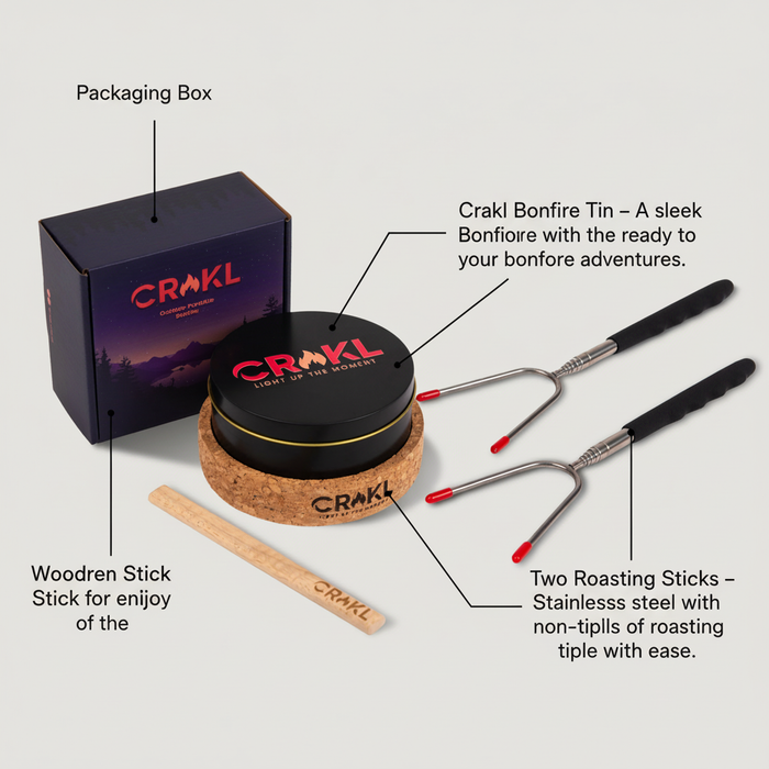 Crakl, Cork Base, Magnet Stick & Skewers Bundle