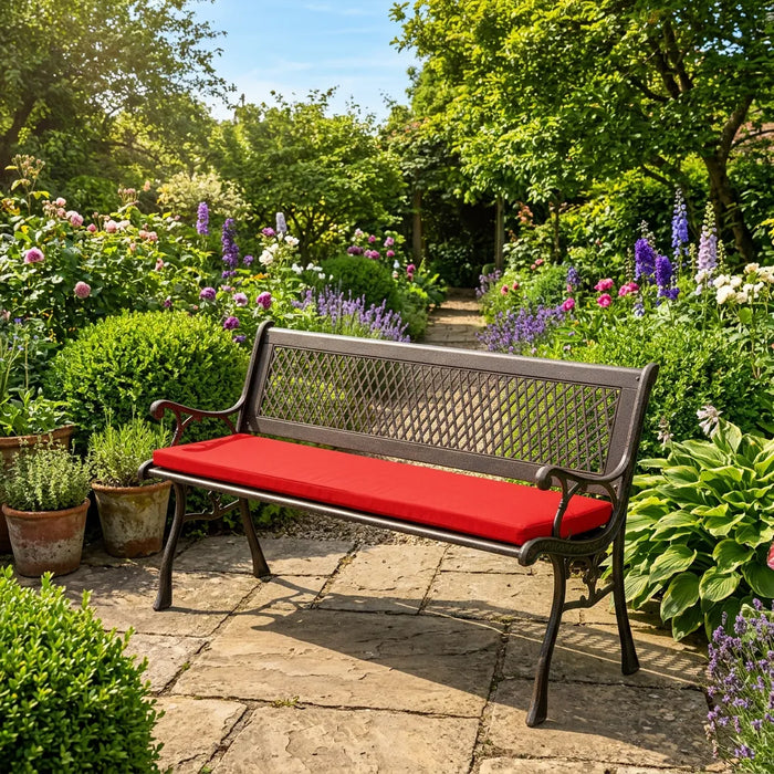 Water-Resistant 2-Seater Garden Bench Seat Pad Outdoor Furniture Bench Cushions
