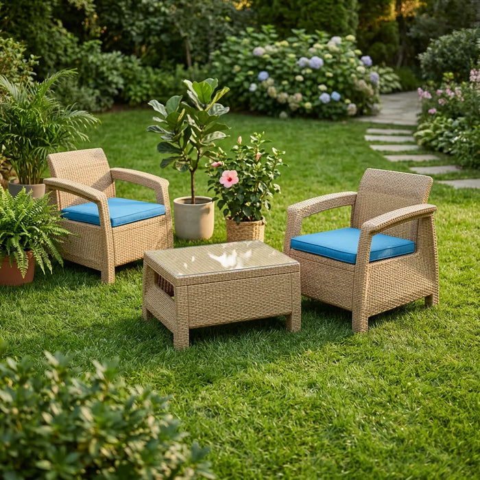Outdoor Rattan Furniture Seat Pads Water Resistant Keter Corfu Furniture Cushions