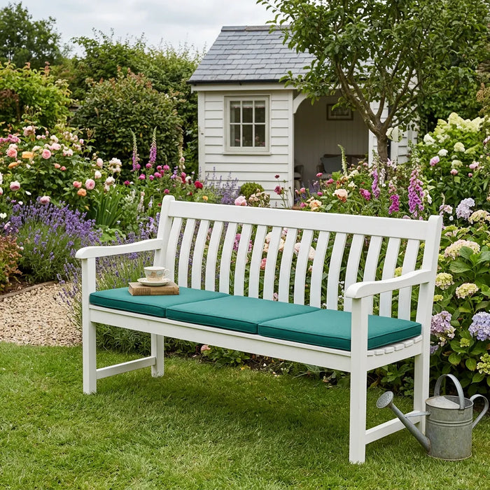 Foldable 3-Seater Bench Cushion Outdoor Garden Bench Replacement Seat Pad