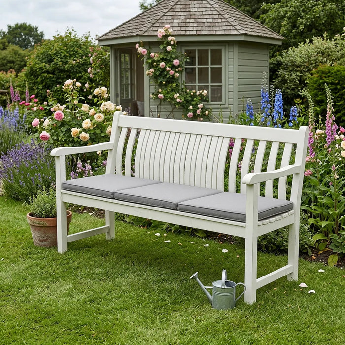 Foldable 3-Seater Bench Cushion Outdoor Garden Bench Replacement Seat Pad