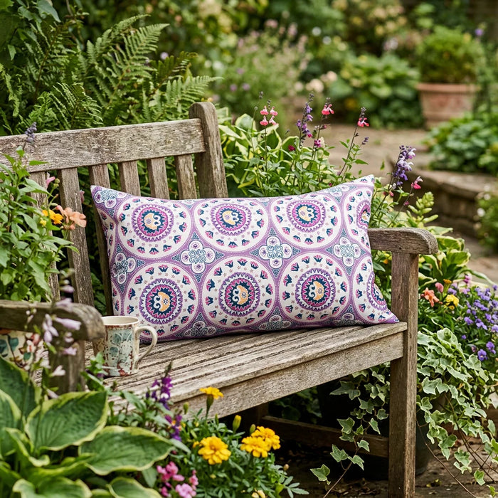 Jaipur Print Outdoor Scatter Cushions Garden Decorative Square Pillows Water Resistant