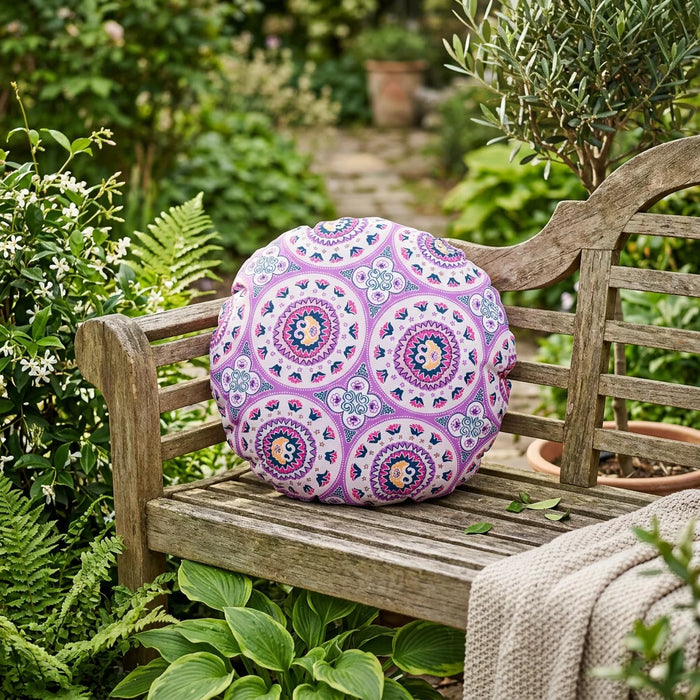 Jaipur Print Outdoor Scatter Cushions Garden Decorative Square Pillows Water Resistant