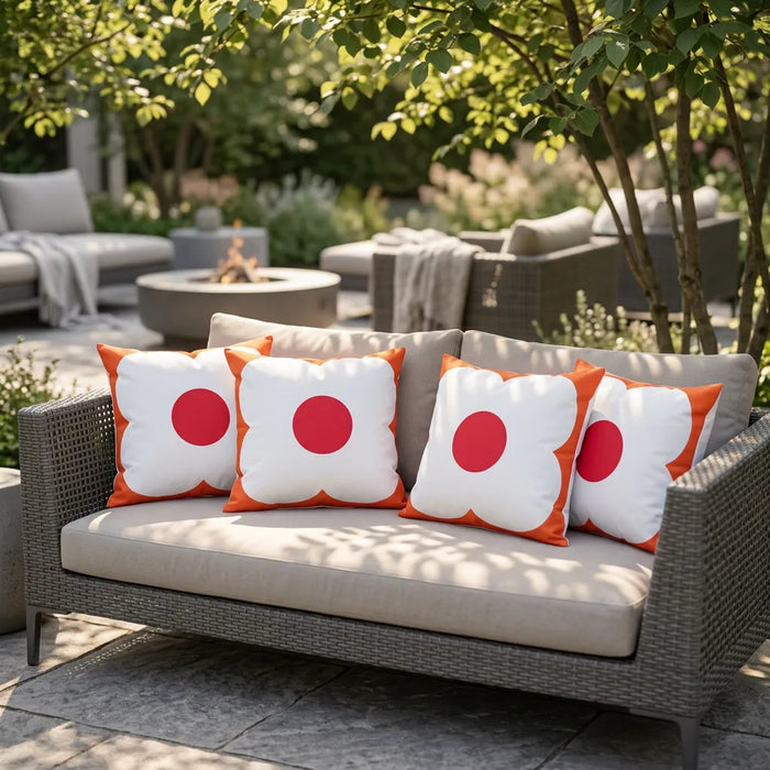 Water Resistant Outdoor Printed Scatter Cushions Garden Decorative Pillows
