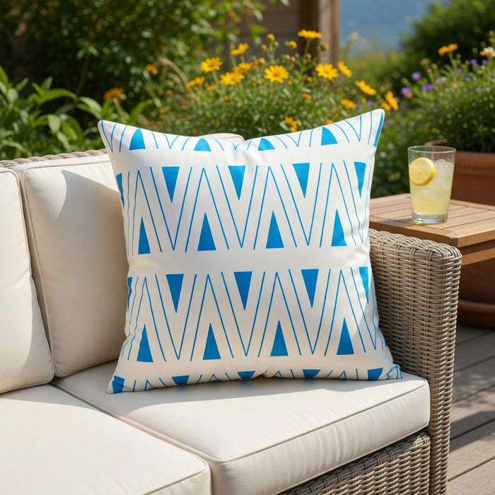 Water Resistant Outdoor Scatter Cushions Printed Garden Furniture Pillows