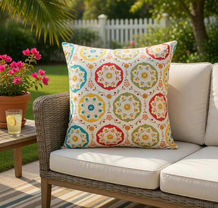 Water Resistant Outdoor Scatter Cushions Printed Garden Furniture Pillows